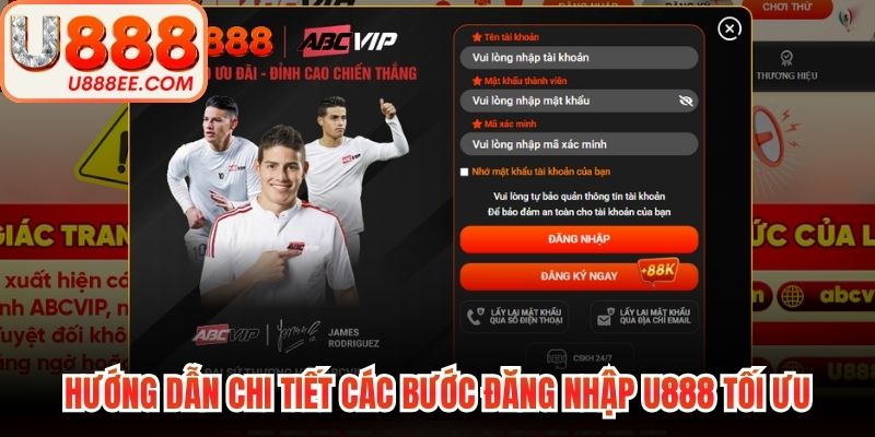 Hướng dẫn chi tiết các bước đăng nhập U888 tối ưu