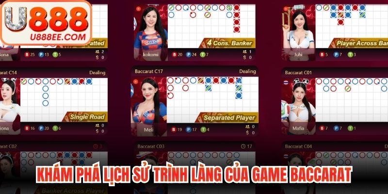 Khám phá lịch sử trình làng của game baccarat