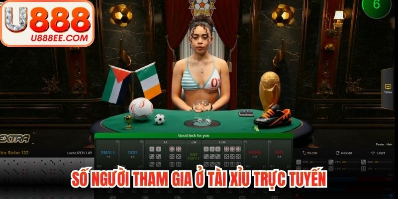 Số người tham gia ở tài xỉu trực tuyến
